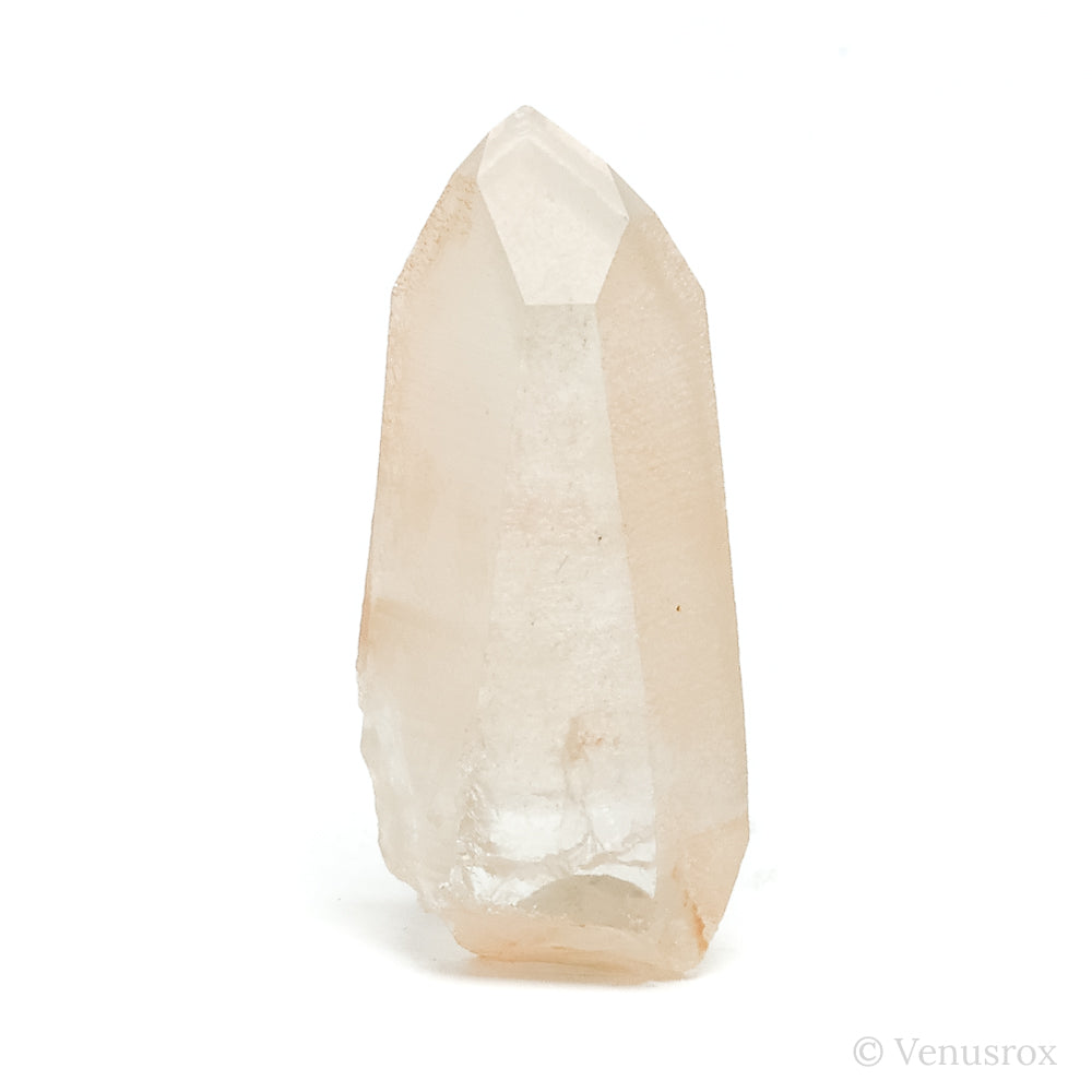 Tangerine Lemurian Quartz Part Polished/Part Natural Point from Brazil | Venusrox