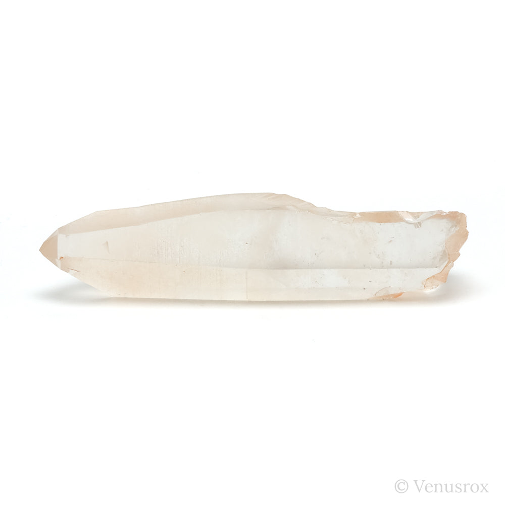 Tangerine Lemurian Quartz Part Polished/Part Natural Point from Brazil | Venusrox