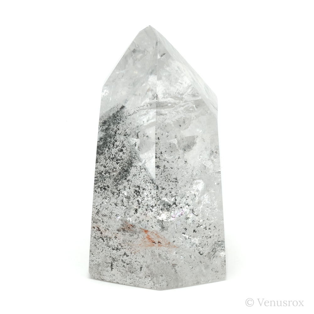 Black Phantom Quartz Polished Point from Brazil | Venusrox