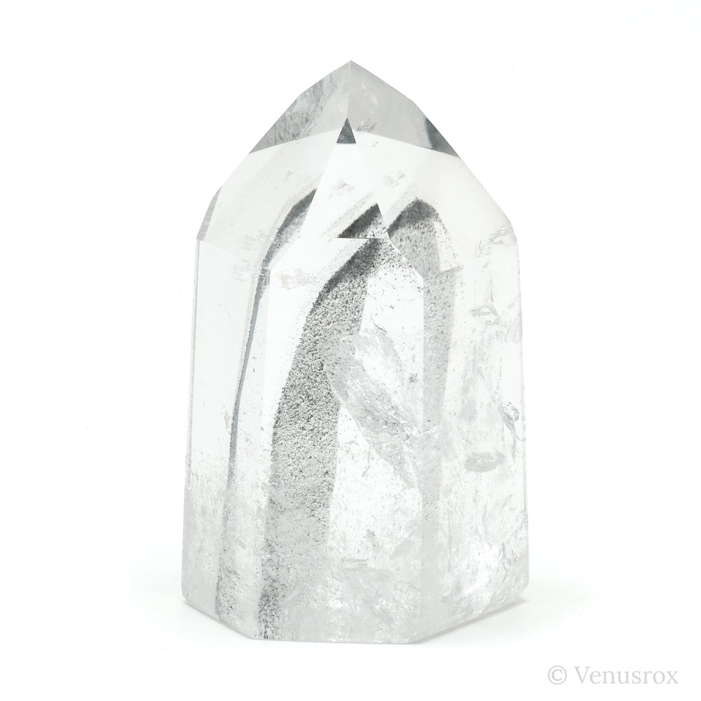 Black Phantom Quartz Polished Point from Brazil | Venusrox