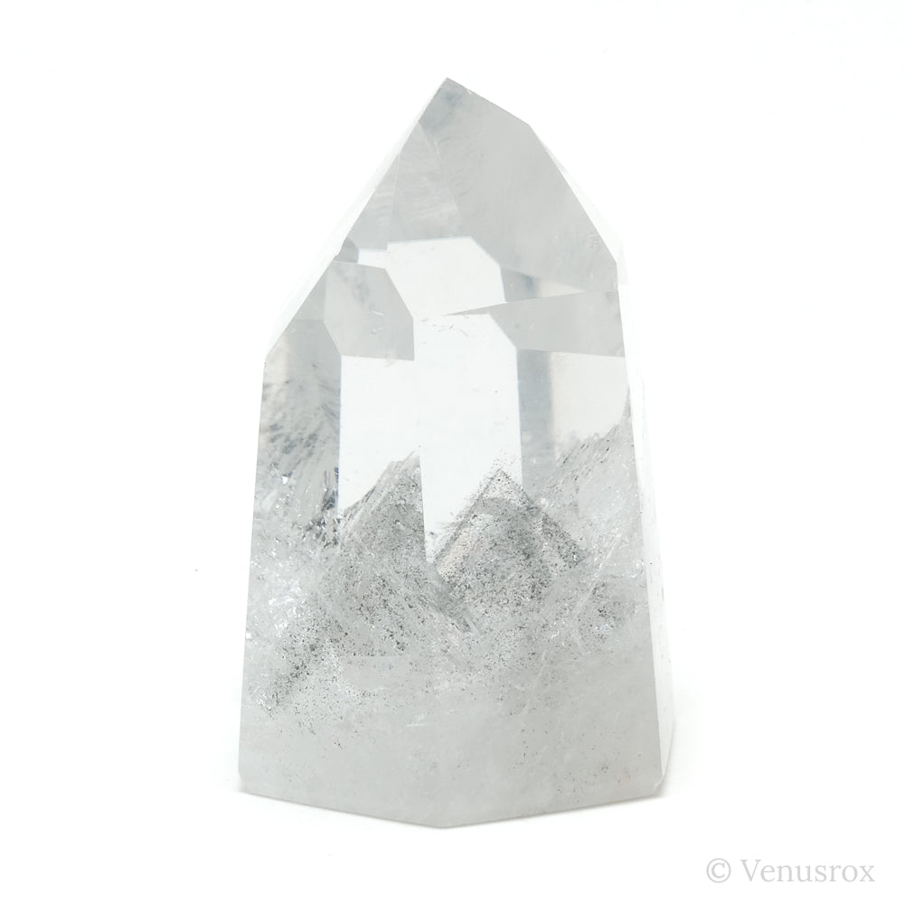 Black Phantom Quartz Polished Point from Brazil | Venusrox
