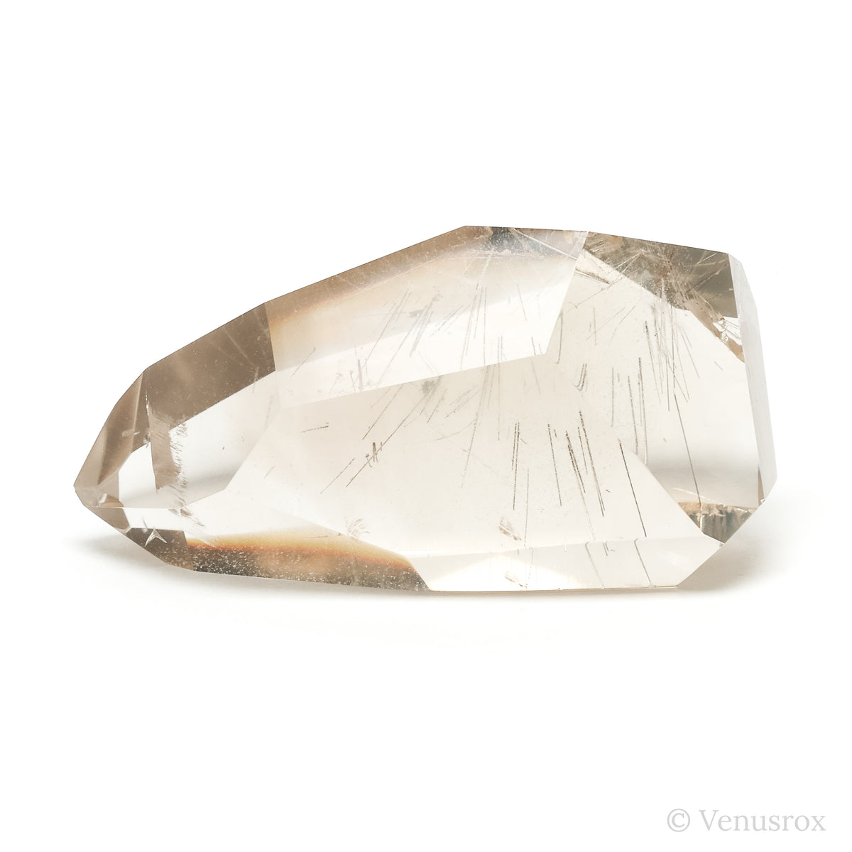 Rutilated Smoky Phantom Quartz Polished Point from Brazil | Venusrox