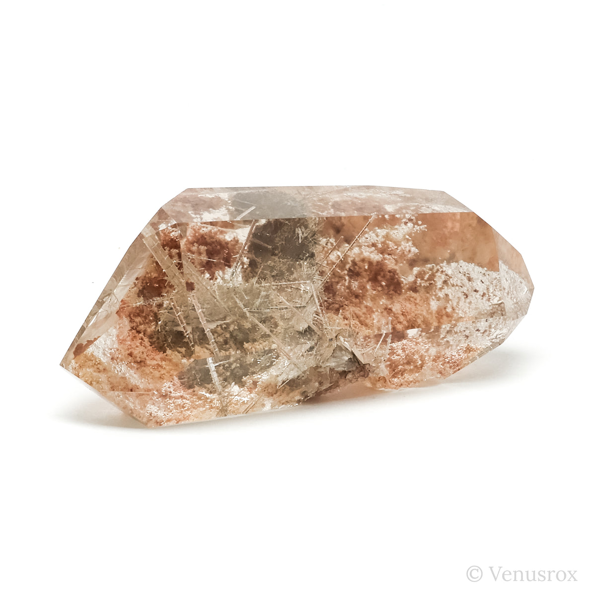 Smoky Rutilated Lodalite Quartz Polished/Natural Double Terminated Point | Venusrox