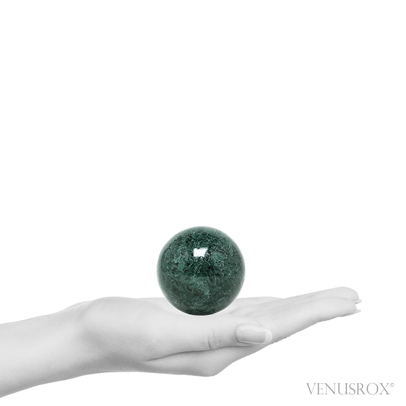 Moss Calcite Polished Sphere from India | Venusrox