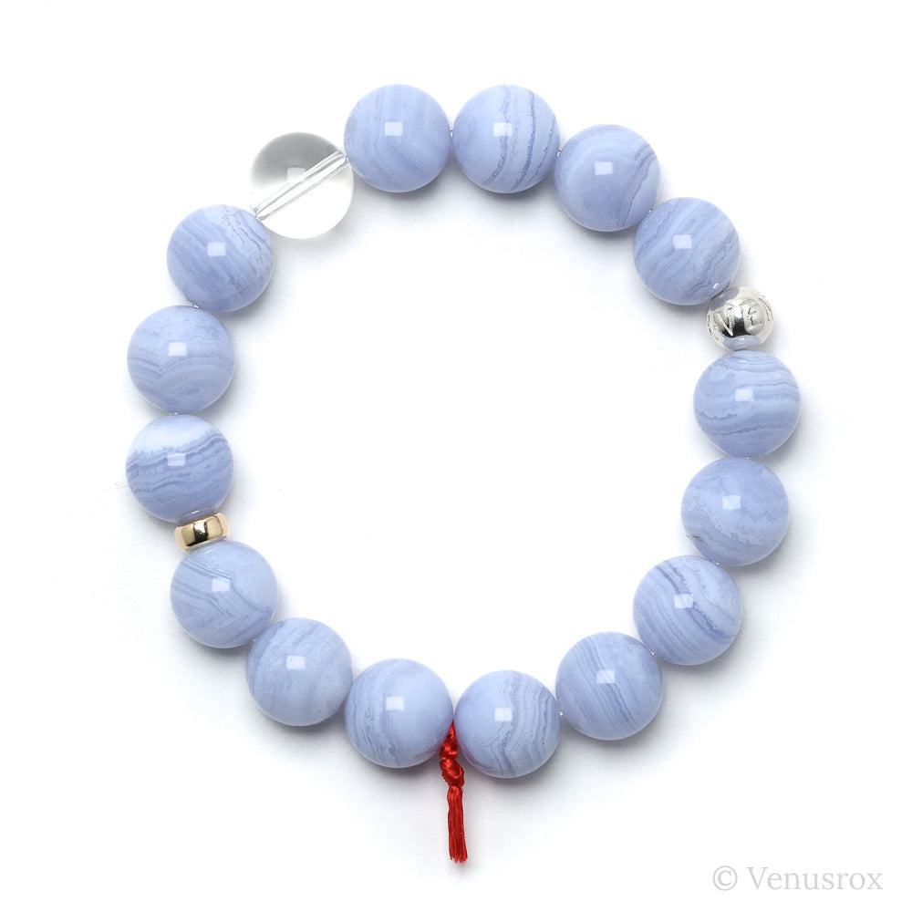 Blue Lace Agate Bracelet from Malawi | Venusrox