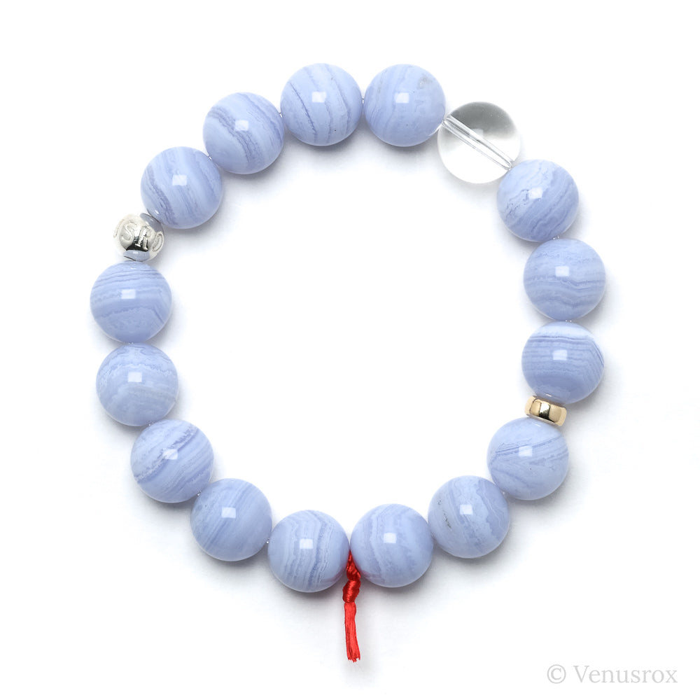 Blue Lace Agate Bracelet from Malawi | Venusrox