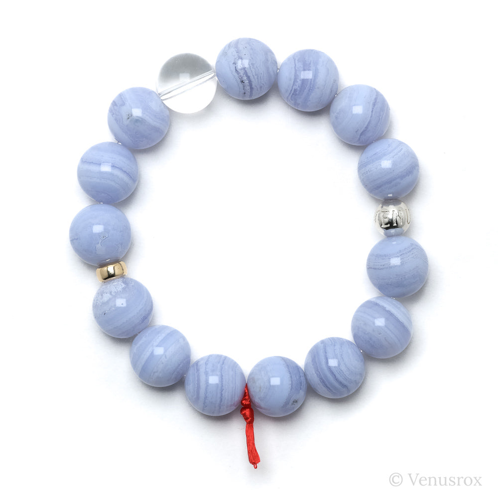 Blue Lace Agate Bracelet from Malawi | Venusrox