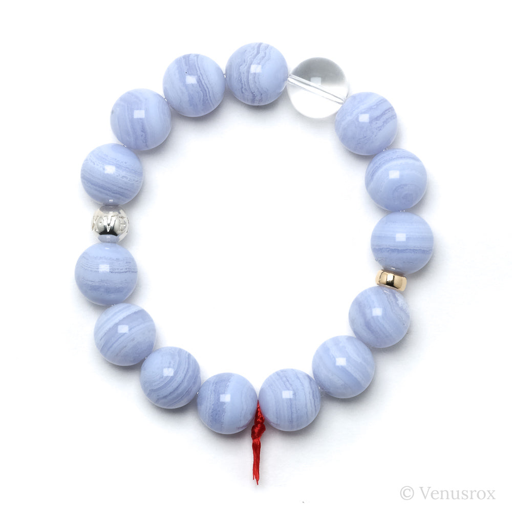 Blue Lace Agate Bracelet from Malawi | Venusrox