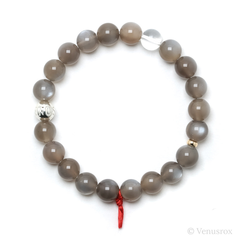 Grey Moonstone Bead Bracelet from India | Venusrox