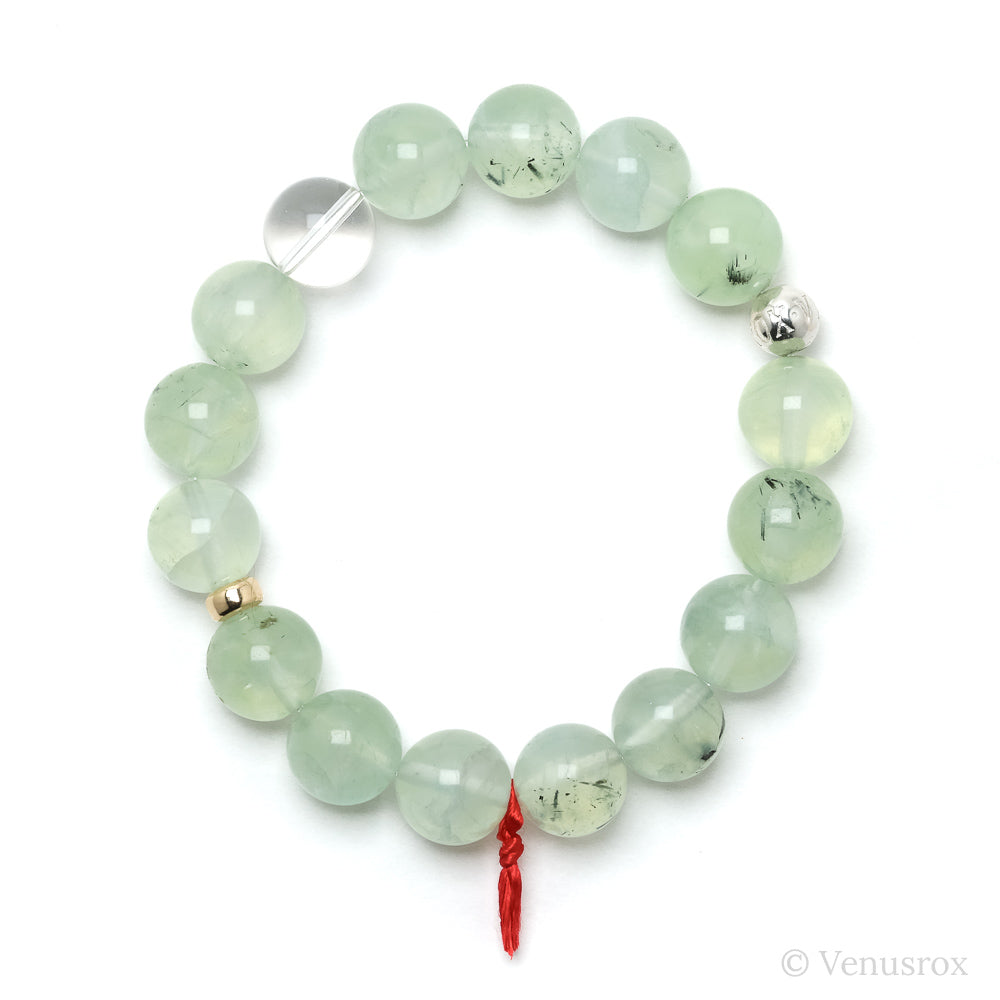 Prehnite with Epidote Bracelet from Mali | Venusrox