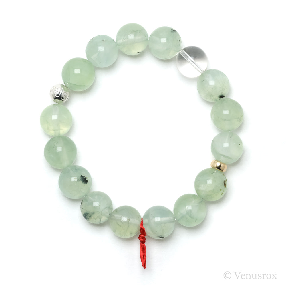 Prehnite with Epidote Bracelet from Mali | Venusrox