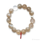 Grey/Brown Moonstone Bead Bracelet from India | Venusrox