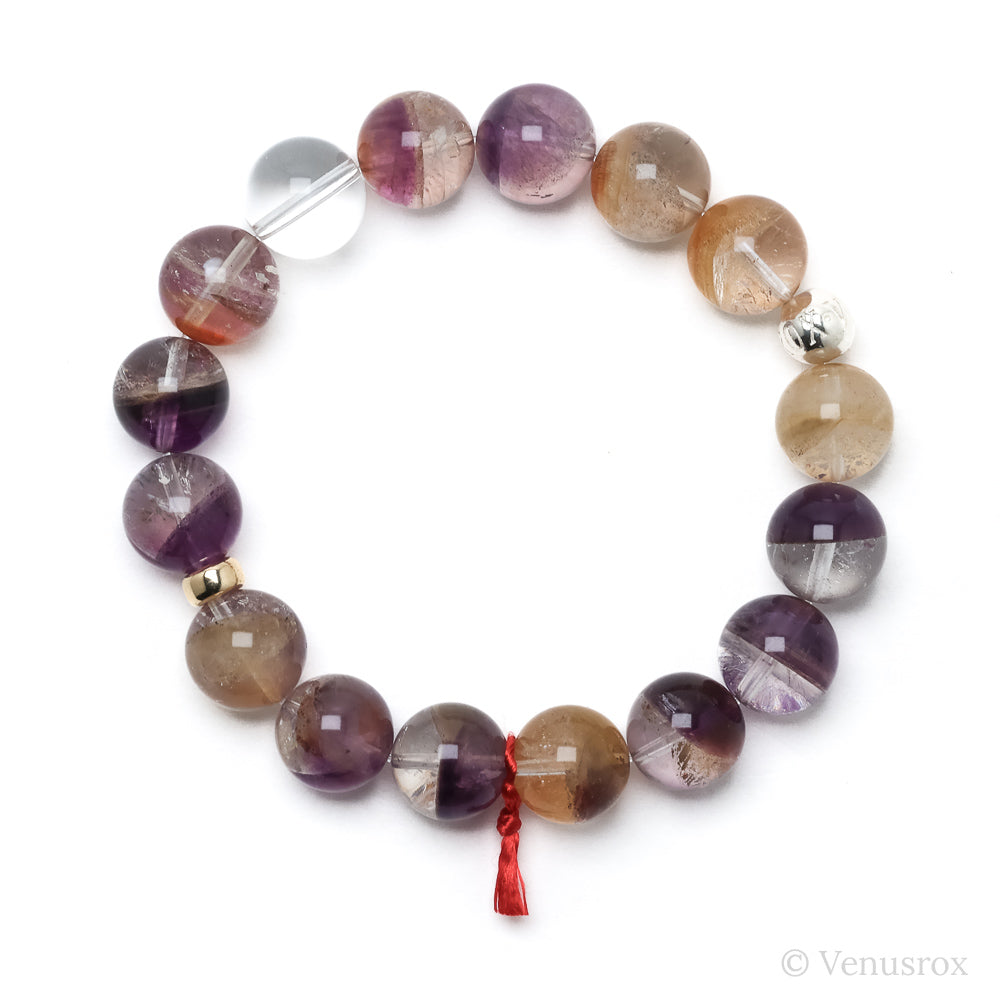 Amethyst Phantom with Iron Inclusions Bracelet from Brazil | Venusrox