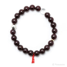 Star Almandine Garnet Bead Bracelet from India | Venusrox