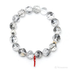 Clear Quartz with Carbon Inclusions Bracelet from Pakistan | Venusrox
