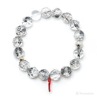 Clear Quartz with Carbon Inclusions Bracelet from Pakistan | Venusrox