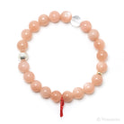 Peach Moonstone Bead Bracelet from India | Venusrox