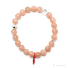 Peach Moonstone Bead Bracelet from India | Venusrox