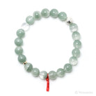 Chlorite Phantom Quartz Bead Bracelet from Brazil | Venusrox