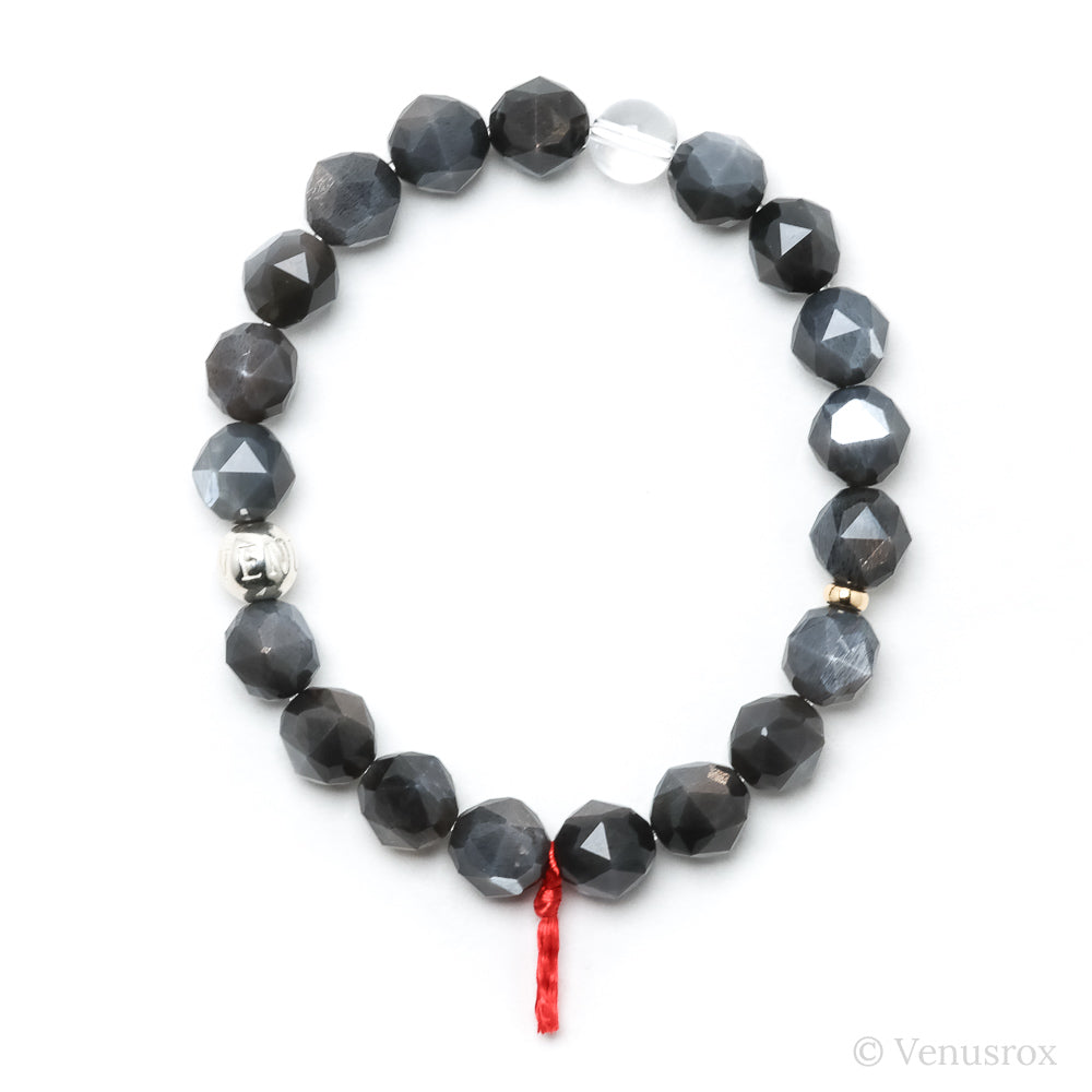 Black Moonstone Bead Bracelet from India | Venusrox,