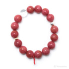 Rhodonite Bead Bracelet from Brazil | Venusrox