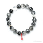 Tourmalinated Quartz Bead Bracelet from Brazil | Venusrox