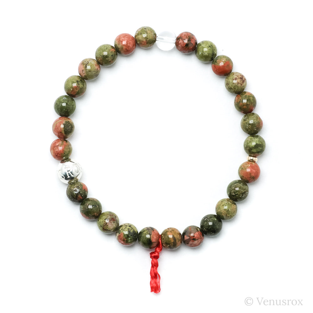 Unakite Bead Bracelet from South Africa | Venusrox