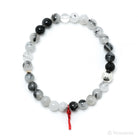 Tourmalinated Quartz Bead Bracelet from Brazil | Venusrox
