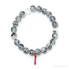 Tourmalinated Quartz Bead Bracelet from Brazil | Venusrox