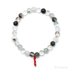 Chlorite/Lodalite Quartz Bead Bracelet from Brazil | Venusrox