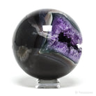 Amethyst with Agate Geode Sphere from Brazil | Venusrox