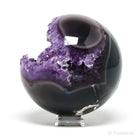 Amethyst with Agate Geode Sphere from Brazil | Venusrox