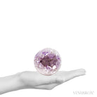 Amethyst with Clear Quartz & Agate Geode Sphere from Brazil  | Venusrox