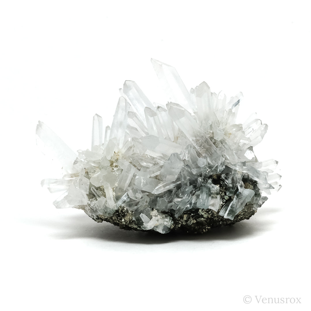 Pyrite with Quartz Natural Cluster from the Huanzala Mine, Huallanca District, Huánuco Department, Peru | Venusrox