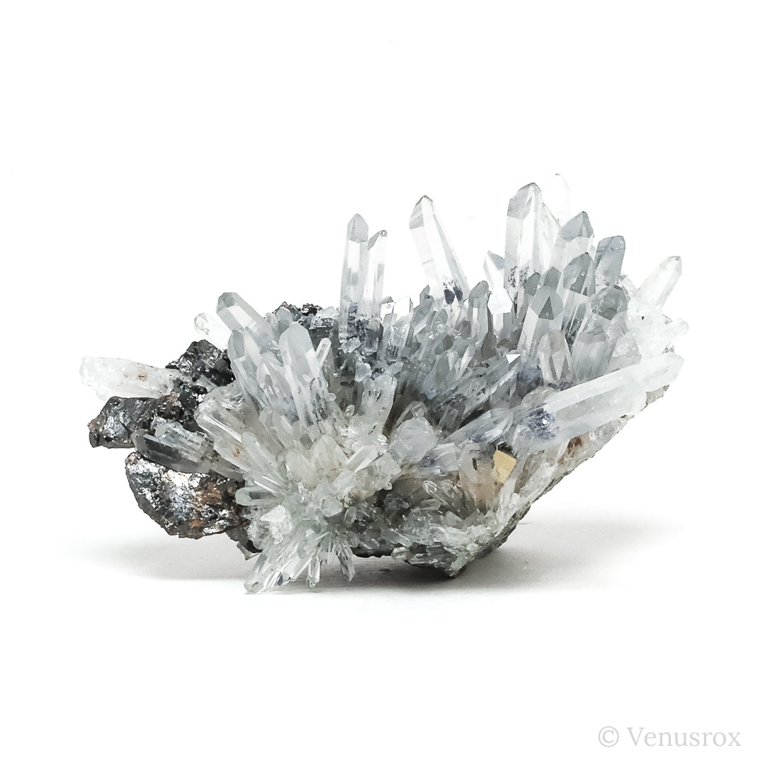 Pyrite with Quartz & Sphalerite Natural Cluster from the Huanzala Mine, Huallanca District, Huanuco Department, Peru | Venusrox