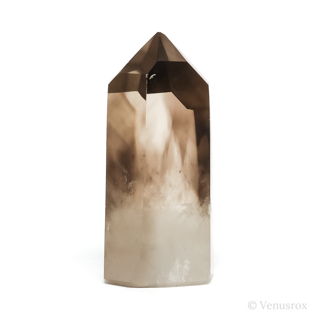 Smoky Phantom Quartz Polished Point from Madagascar | Venusrox