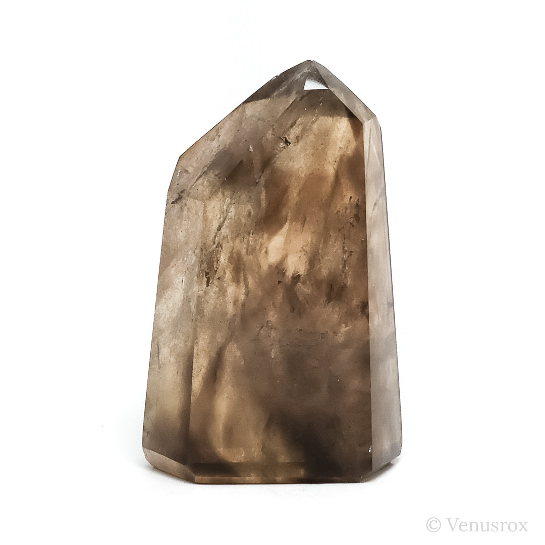 Smoky Phantom Quartz Polished Point from Madagascar | Venusrox