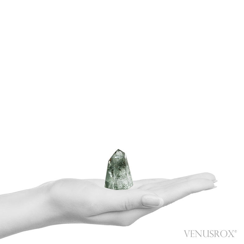 Chlorite Phantom Quartz Polished/Natural Point from Madagascar | Venusrox