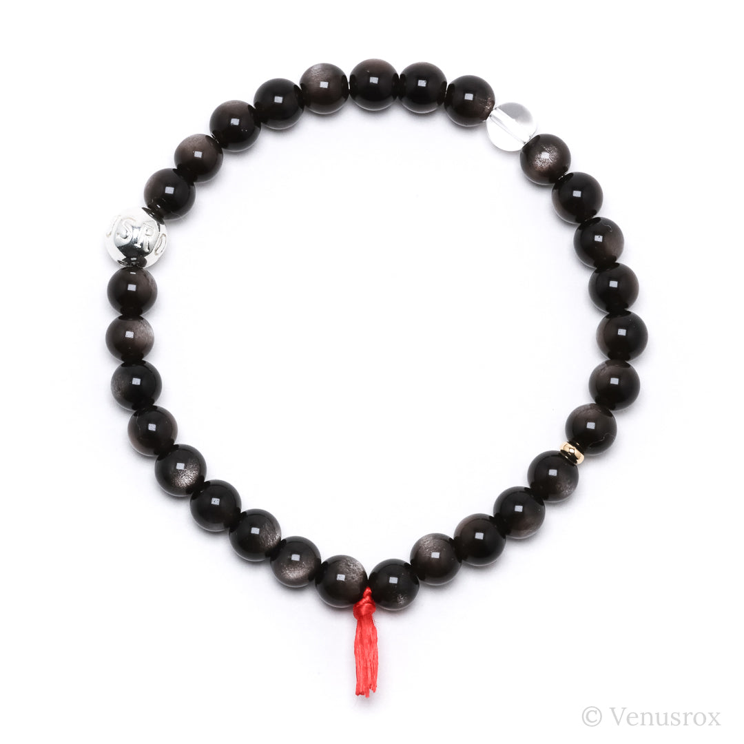 Silver Sheen Obsidian Bracelet from Mexico | Venusrox