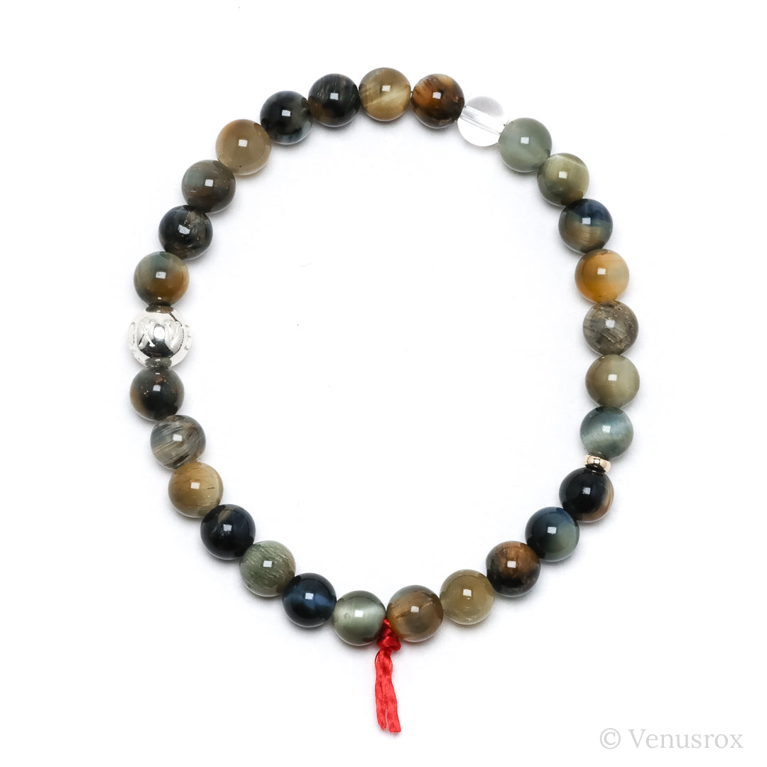 Blonde Tigers Eye with Falcons Eye Bracelet from South Africa | Venusrox