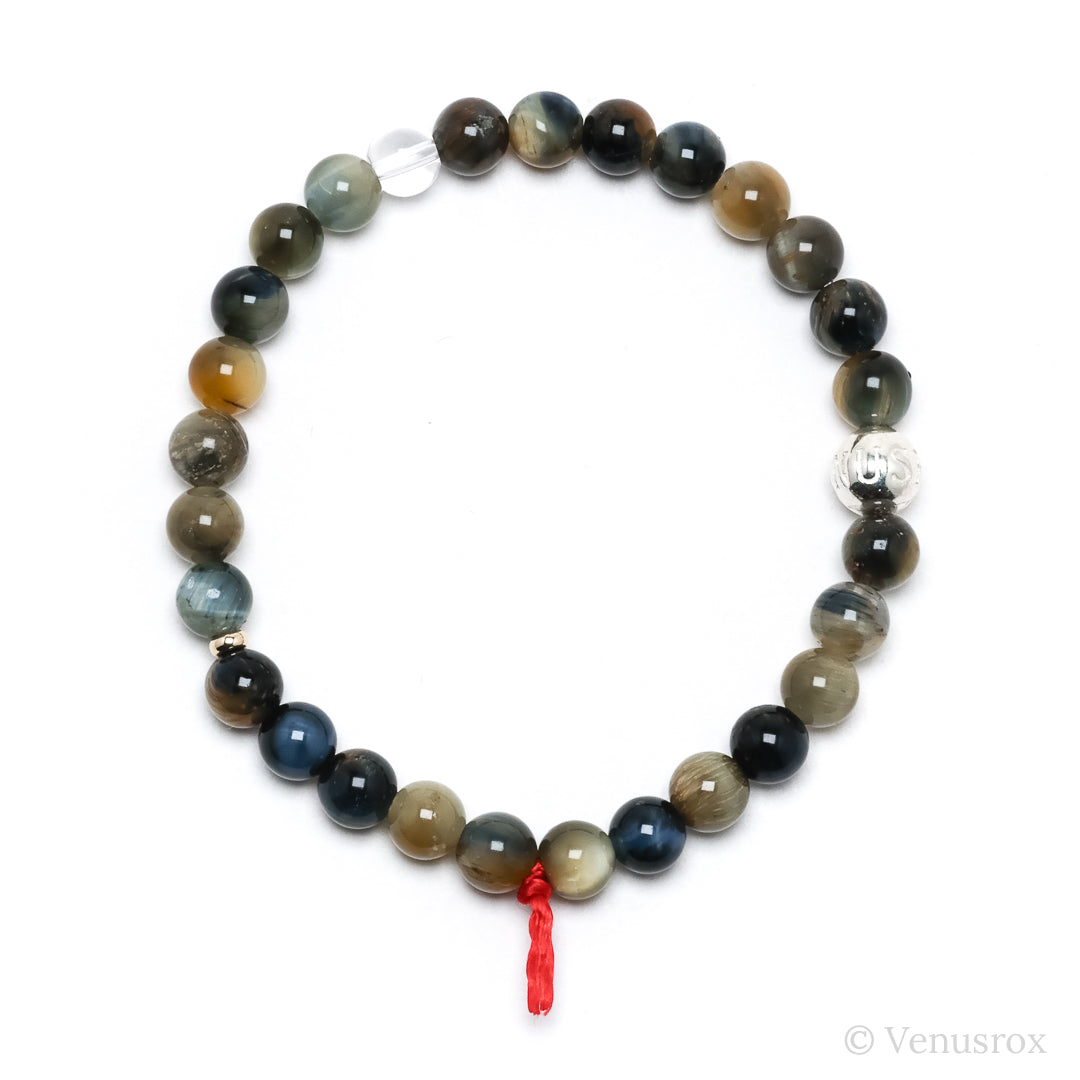Blonde Tigers Eye with Falcons Eye Bracelet from South Africa | Venusrox