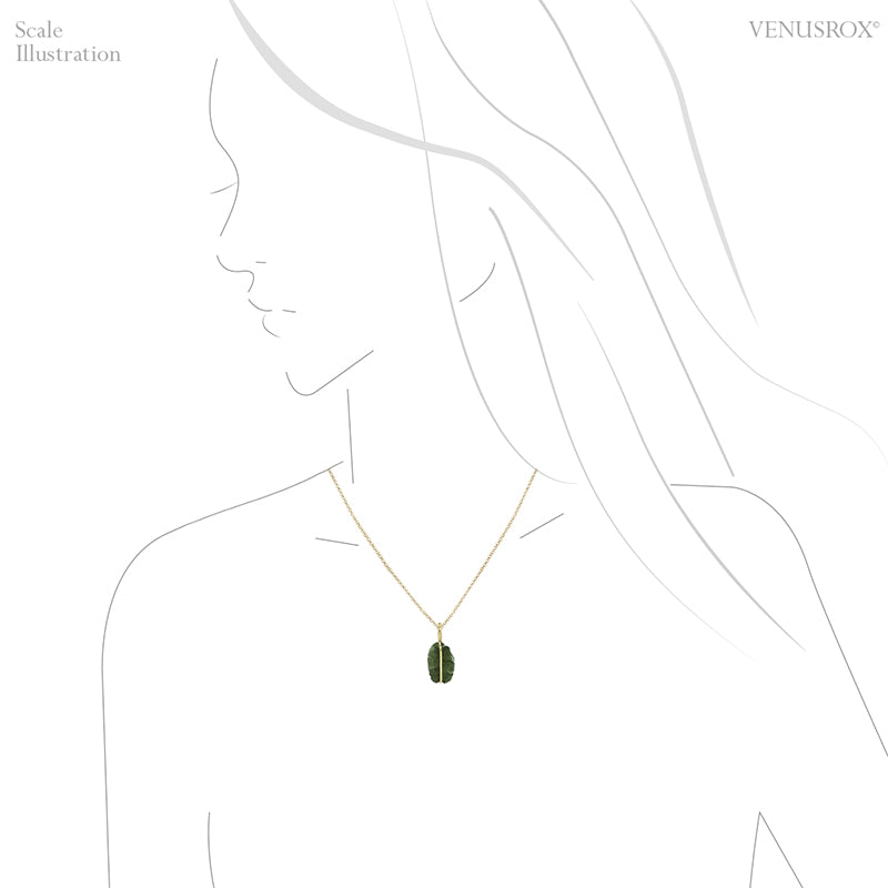 Moldavite Crystal Pendant from Chlum, Czech Republic | Venusrox