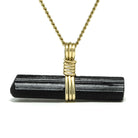 Black Tourmaline Natural Double Terminated Crystal Pendant from Brazil | Venusrox