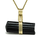 Black Tourmaline Natural Double Terminated Crystal Pendant from Brazil | Venusrox