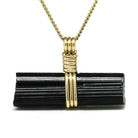 Black Tourmaline Natural Double Terminated Crystal Pendant from Brazil | Venusrox