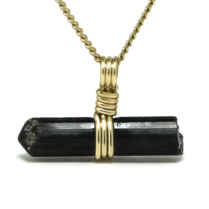 Green Tourmaline Natural Crystal Pendant from Brazil | Venusrox