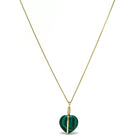 Malachite Polished Heart Pendant from the Democratic Republic of Congo | Venusrox