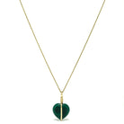 Malachite Polished Heart Pendant from the Democratic Republic of Congo | Venusrox