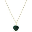 Malachite Polished Heart Pendant from the Democratic Republic of Congo | Venusrox
