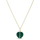 Malachite Polished Heart Pendant from the Democratic Republic of Congo | Venusrox